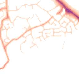 Daytime road noise heatmap for NN12 6UL