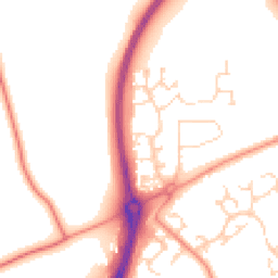 Daytime road noise heatmap for NN12 6YL