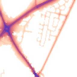 Daytime road noise heatmap for NN12 7AT