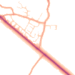 Daytime road noise heatmap for NN12 7FD