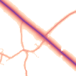 Daytime road noise heatmap for NN12 7FE
