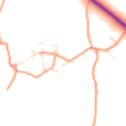 Daytime road noise heatmap for NN12 7GA