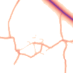 Daytime road noise heatmap for NN12 7NH