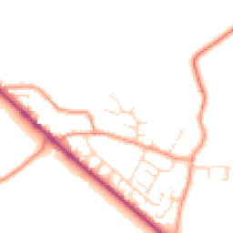 Daytime road noise heatmap for NN12 7PH