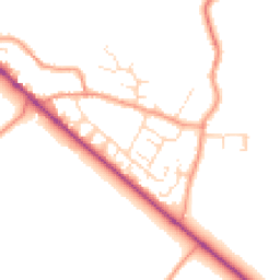 Daytime road noise heatmap for NN12 7PL