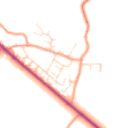 Daytime road noise heatmap for NN12 7PN