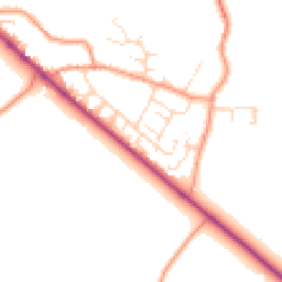 Daytime road noise heatmap for NN12 7PP