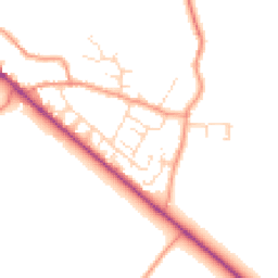 Daytime road noise heatmap for NN12 7PW