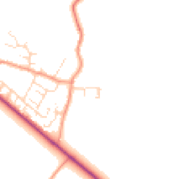 Daytime road noise heatmap for NN12 7PZ