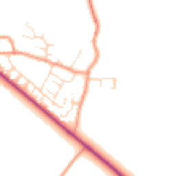 Daytime road noise heatmap for NN12 7QB