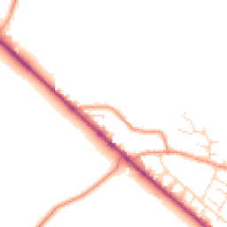Daytime road noise heatmap for NN12 7QE