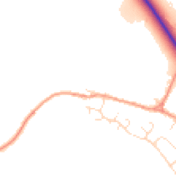 Daytime road noise heatmap for NN12 7UD