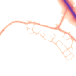 Daytime road noise heatmap for NN12 7UL