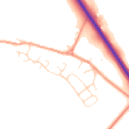 Daytime road noise heatmap for NN12 7XG