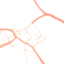 Daytime road noise heatmap for NN12 8AZ