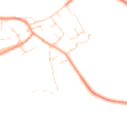 Daytime road noise heatmap for NN12 8BD