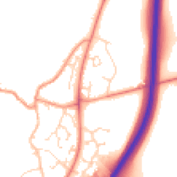 Daytime road noise heatmap for NN12 8FP