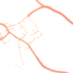 Daytime road noise heatmap for NN12 8FQ
