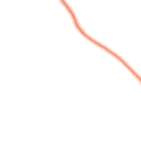Daytime road noise heatmap for NN12 8FT