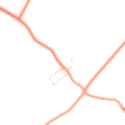 Daytime road noise heatmap for NN12 8HG