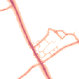 Daytime road noise heatmap for NN12 8JR