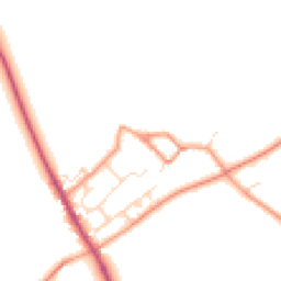Daytime road noise heatmap for NN12 8JS