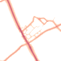 Daytime road noise heatmap for NN12 8JZ