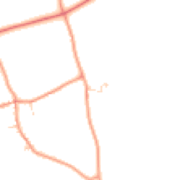 Daytime road noise heatmap for NN12 8NL