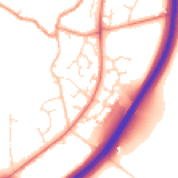 Daytime road noise heatmap for NN12 8QF
