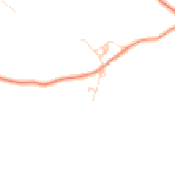 Daytime road noise heatmap for NN12 8QL