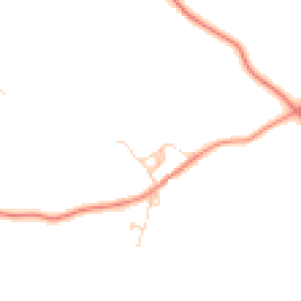 Daytime road noise heatmap for NN12 8QP