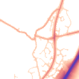 Daytime road noise heatmap for NN12 8TT