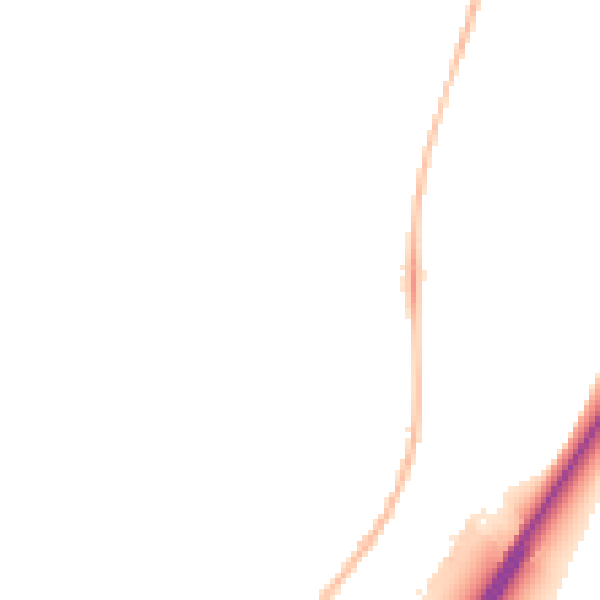 Night-time road noise heatmap for NN12 8TT