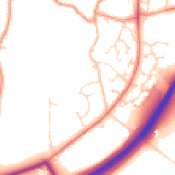 Daytime road noise heatmap for NN12 8UQ