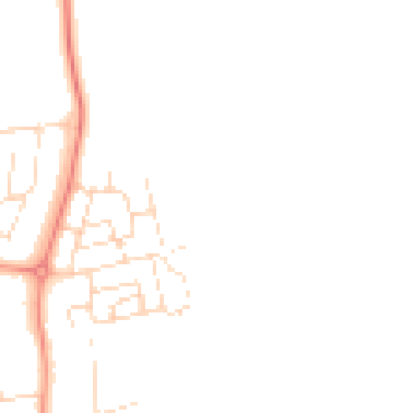 Daytime road noise heatmap for NN15 4AE