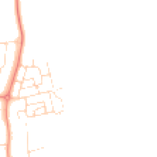 Daytime road noise heatmap for NN15 4AG