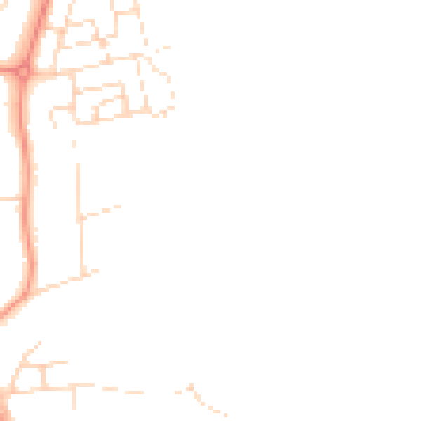Daytime road noise heatmap for NN15 4AH
