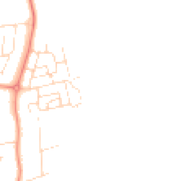 Daytime road noise heatmap for NN15 4AL