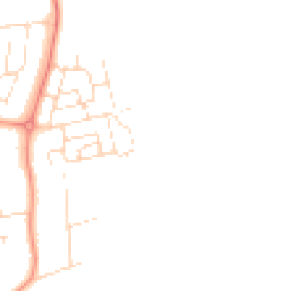 Daytime road noise heatmap for NN15 4AN