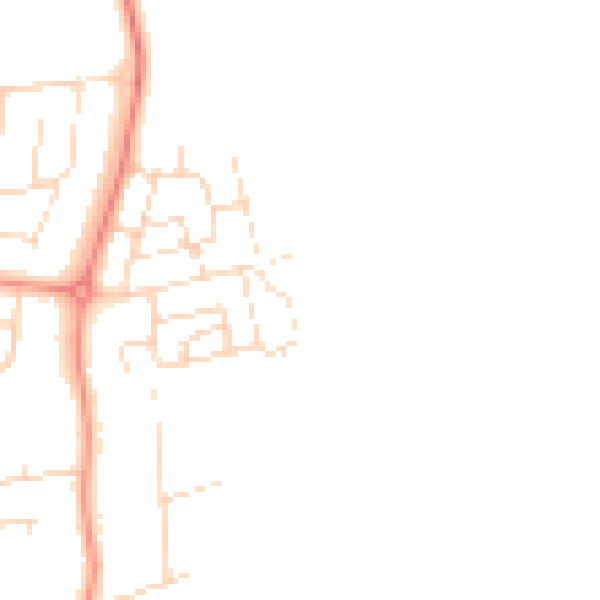 Daytime road noise heatmap for NN15 4AP