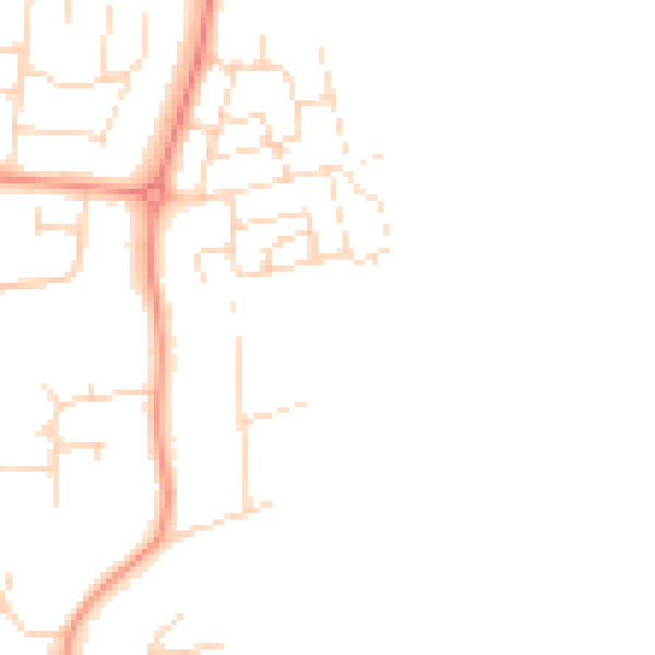 Daytime road noise heatmap for NN15 4AW