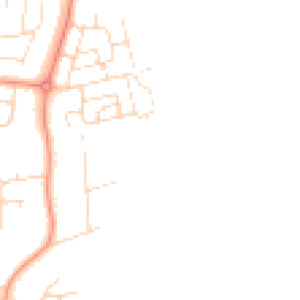 Daytime road noise heatmap for NN15 4AY