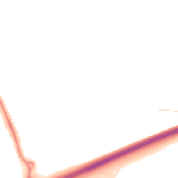 Night-time road noise heatmap for NN15 4BL