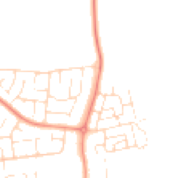 Daytime road noise heatmap for NN15 5AP