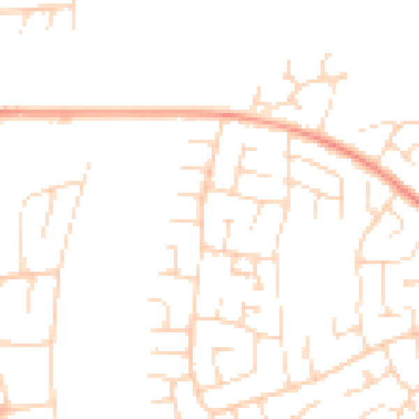 Daytime road noise heatmap for NN15 5AY