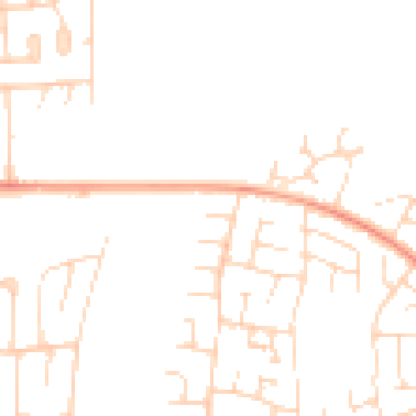 Daytime road noise heatmap for NN15 5BA