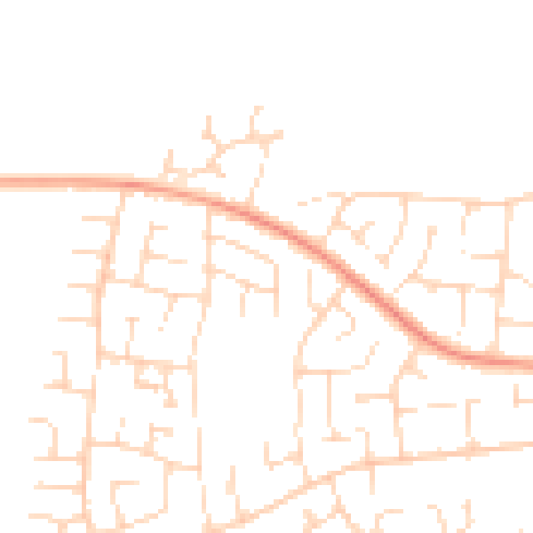 Daytime road noise heatmap for NN15 5DG