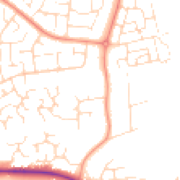 Daytime road noise heatmap for NN15 5EU