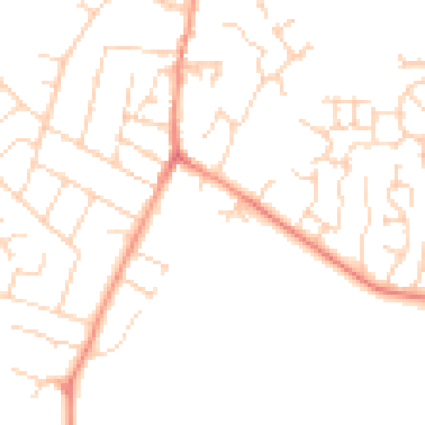 Daytime road noise heatmap for NN15 5GN