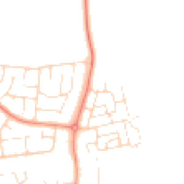 Daytime road noise heatmap for NN15 5GW